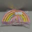 BLUE PANDA Pull String Rainbow Pinata - Small 16.5 x 10 x 3 In Pastel - Mini Birthday Pinata for Rainbow Birthday Decor