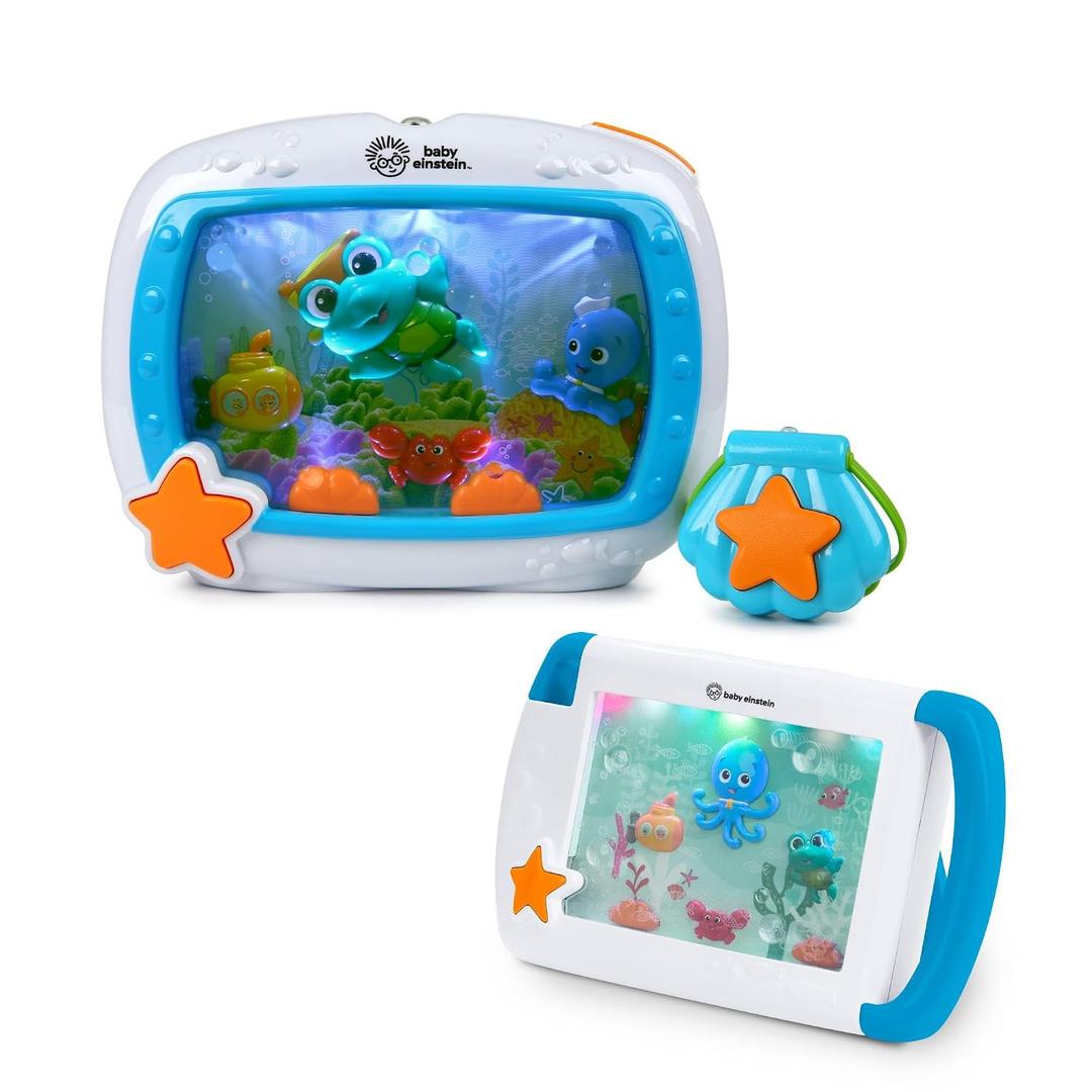 Baby Einstein Sea Dreams Soother On-the-Go Gift Set, Sound Machine Aquarium