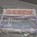 Aliceset 12 Pcs Dance Gifts for Women Cosmetic Bag with Chenille Letter Patches Dancer Clear Makeup Bag Toiletry Zipper Pouch for Travel Women Girls Storage (Multicolor)