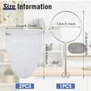 3Pcs Fine Mesh Strainer Bags, Ultra Fine Mesh Strainer Bags, Reusable Cheese Cloth Bag for Straining with Stainless Steel Handle Frame, Muslin Cloth For Straining, Reusable Filter for Nut Milk, Juices