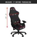 SARAFLORA Gaming Chair Covers Stretch Washable Computer Chairs Slipcovers for Armchair, Swivel Chair, Computer boss Chairs (Black, X-Large)