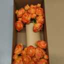 Ling's Moment Ranunculus Artificial Flower, Faux Silk Mini Ranunculus Flowers for DIY Bouquet, Bulk Fake Wedding Filler Flowers for Centerpieces Arrangements Bridal Shower Decorations, Citrus Orange