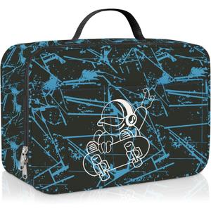 Clastyle Gamer Insulated Kids Lunch Bag Large Thermal Cooler Bag for Boy Picnic School Lunch Box Tote,Skateboard Boy