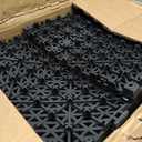 VEVOR Interlocking Tile 55PCS Black, Drainage Tiles 12" x 12" Splicing, Soft PVC Interlocking Drainage Floor Tiles, Non-Slip Drainage Holes for Restroom, Bathroom, Kitchen, Pool, Wet Areas