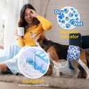 25 x Dono Dog Diapers Male, Disposable Male Dog Wraps 60ct, Ultra Absorbent Doggie Diapers, Rapid-Dry Leak-Proof Puppy Diapers, Wetness Indicator Excitable Urination Incontinence,Large