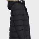 Men's Long Winter Coats Warm Water Resistant Puffy Hooded Windbreaker Insulated Thicken Jackets with Hood (Black, XXXL)