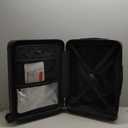 LUGGEX Luggage with Spinner Wheels, Polycarbonate Expandable Hard Shell Suitcase, Carry On 20 Inch, Black (Charcoal Metallic)