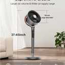 hykolity Large Fan for Bedroom, 120° Oscillating Standing Fan, 85ft Air Circulator With Remote, DC Motor Quiet Floor Fans, 90° Manual Vertical, 12 Speeds, 5 Modes, 12H Timer