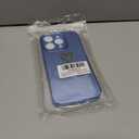 Qviskteme for iPhone 15 Pro Case for Women Cute,Clear Glitter with [1 x Tempered Glass Screen Protector] Slim Phone Cases Shockproof Bumper Protective Soft Silicone Thin Cover Case 6.1" Blue Titanium