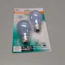 Sylvania 2 Pack Incandescent Light Bulbs 40 Watt Warm White - Incandescent Appliance Ceiling Fan Light Bulbs with Standard Base, A15, 120V 40W E26 Medium Base Bulb, Dimmable, Daylight Finish