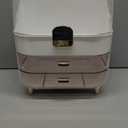 Makeup Organizer Countertop, Skincare Holder Bathroom Counter Organizer, Storage Box Cosmetic Display Cases, Teen Girl Gifts Make up Organizers for Vanity, Dresser (Rose Gold)