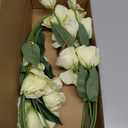 6PCS Green Eustoma Lisianthus Artificial Flowers Faux Silk Flowers 26.8" Fake Flowers for DIY Wedding Bouquet Centerpiece Table Home Party Decor(Green)