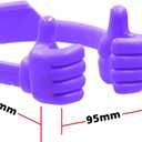 Honsky Thumbs-up Cell Phone Stand Holder,Tablet Stand Cradle for Desk Desktop Smartphone Cellphone Mobile Phone,Tablets - Universal, Adjustable Flexible,Blue
