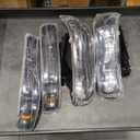 Fullux Headlights Assembly fit 1999-2002 Chevy Silverado 1500 2500 1500HD 2500HD 3500/2000-2006 Tahoe / 2000-2006 Suburban 1500 2500 Headlamp Amber Reflector Black Housing