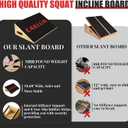 CAELUM Slant Board for Squats, Training Incline Board for Knees Over Toes, Wooden Non-Slip 25 Degree Incline Durable Board for Calf Stretch, Weightlifting, Fitness, 1000 Lbs Weight Capacity