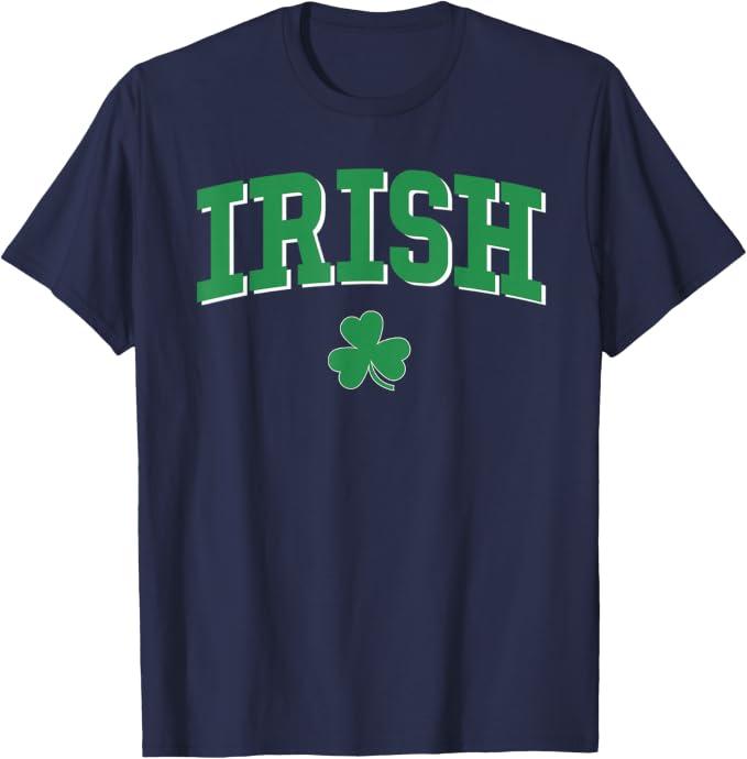 Irish Inspired Irish Pride Saint Patrick's Day T-Shirt (Blue, M)
