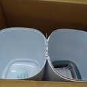 Diaper Genie Compact Pail Includes 1 Starter Square Refill That can Hold up to 165 Newborn-Sized Diapers.