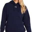 Under Armour Women's Rival Fleece Hoodie ((410) Midnight Navy / / White)