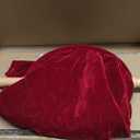 Tioncy Set of 2 Church Tithe Offering Bags with Wooden Handles Church Collection Bag with Handles for Churches Communion Supplies (Red, 15.75 x 7.87 Inch)