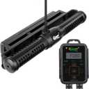 Hygger Aquarium Wave Maker - Adjustable Cross Flow Pump with LED Display Controller, Magnetic DC 24V Powerhead for Freshwater & Marine Reef Aquariums Up to 265 Gallon (25W)