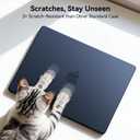 EooCoo Compatible with MacBook Air 13 inch Case M5 2026-2022 M4 M3 M2 A3449 A3240 A3113 A2681, 100% Match Official Color, Upgrade Matte, Dent & Scratch Protection Hard Shell for Mac Air 13.6, Midnight