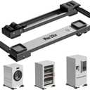 Appliance Rollers Heavy Duty,Newest Extendable Appliance Sliders,Liftable Washing Machine Base,Easily Move Washer and Dryer Machines,Refrigerators,Furniture-Grey