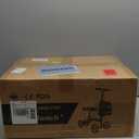 Steerable Knee Walker Deluxe Medical Scooter for Foot Injuries Compact Crutches, with Dual Rear on-Wheel Brake and Shock Absorption Under The Knee pad, Black