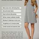 Conceited T Shirt Dress for Women with Pockets - Swing Dress - Short Sleeve - Available in Regular & Plus Size in Many Colors - Heather Grey - X-Small (Gray, XS)