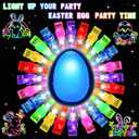 24 Pack Easter Party Favors for Kids, Easter Finger Lights Easter Basket Stuffers for Kid, Easter Egg Hunt Filling Treats Easter Basket Stuffers for Toddler Teens Boys Girls