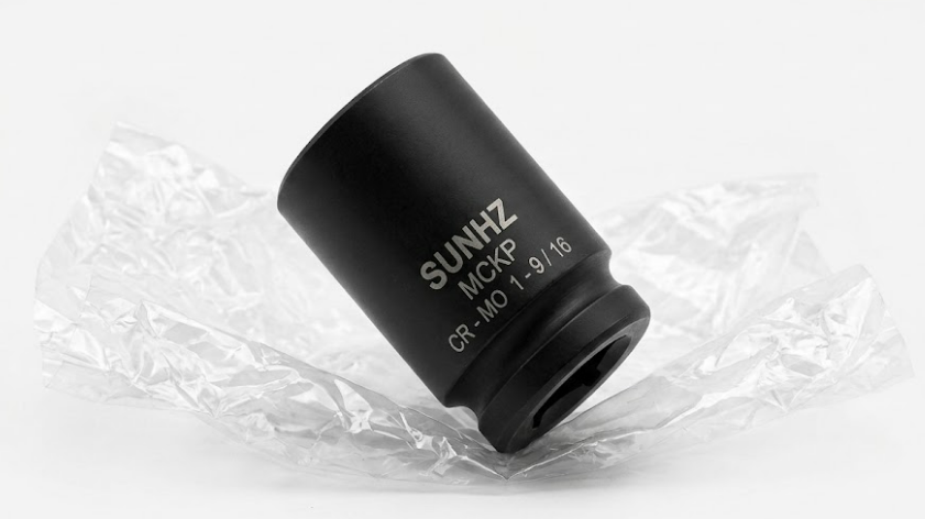 SUNHZMCKP 9/16 Inch Drive Impact Socket, SAE 9/16 In Deep 6 Point Socket, CR-MO, Axle Nut Impact Grade Socket for Easy Removal