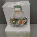 Kurt Adler 10.5-Inch Fabrich Musical Irish Chef Santa