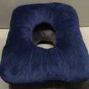 Sintuff 2 Pcs Sitting Donut Pillow for Tailbone Pain, Hemorrhoids, Bed Sores, Pregnancy, Pain Relief Seat Cushion Anti Decubitus Cushion Donut Shaped Postpartum Pillow for Home(Dark Gray, Blue)