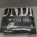 Non Slip Laundry Runner Rug - Farmhouse Kitchen Floor Mat for Mudroom and Bathroom - Black, 20 X 47 Inches