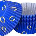 Tioncy 300 Pcs Video Game Cupcake Liners Blue and Gold Rings Cupcake Wrappers Cartoon Theme Party Decorations Baking Cup Liner Holder Video Game Carnival Circus Birthday Baby Shower Party