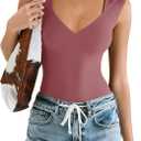 Avidlove Body Suits for Womens Sexy Bodysuit Tank Top Thong Body Suit Seamless Double Lined Going Out Tops