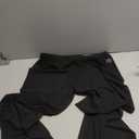 RUEWEY Women See Throug Mesh Flare Cover up Pants Swimsuit Bikini Bottom Cover up Elastic Waist Wide Leg Palazzo Trousers (Large)