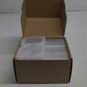 Snack Containers Double Compartment Snack Packs with Lids Grab and Go Snack Prep Box Meal Prep 2 Compartments Condiment Dipping Containers (20 Pcs)