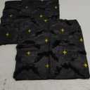 Halloween Pillow Covers 18x18 Inch Set of 2 Black Bat Halloween Throw Pillow Covers Holiday Farmhouse Pillowcase Couch Cushion Case for Indoor Outdoor Home Sofa Decor