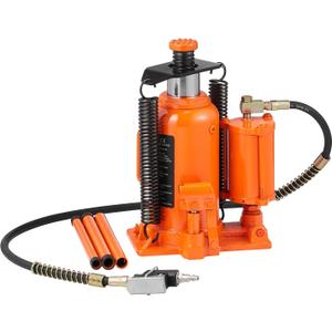 VEVOR Air Hydraulic Bottle Jack, 20 Ton/40000 LBS All Welded Bottle Jack, 10.4-19.7 inch Lifting Range, Manual Handle and Air Pump, for Car, Pickup, Truck, RV, Auto Repair, Industrial Engineering
