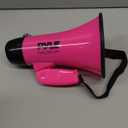 PYLE-PRO Portable Megaphone Speaker Siren Bullhorn - Compact and Battery Operated with 20 Watt Power, Microphone, 2 Modes, PA Sound and Foldable Handle for Cheerleading and Police Use PMP24PK (Pink)