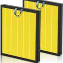 Vital 200S Pet Care Replacement Filter for LEVOIT Vital 200S and Vital 200S-P Air Purifier, True and Activated Carbon Filter, Vital 200S-RF-PA, 2 Pack, Yellow
