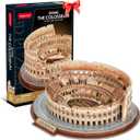 CubicFun 3D Puzzles for Adults Kids New Version Italy Rome Colosseum Jigsaw Puzzle DIY Building Model Kit Birthday Gift for Boys Girls Age 10+, 163 Pieces Easter Gift, 163 Pieces, 37.4 X 34 X 11.7 Cm