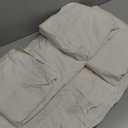 RUVANTI 100% Cotton Twin Sheets Set, 3 Pieces, Soft & Breathable Percale Weave Bedding, Deep Pocket 16", Hotel Standard, Crisp Cool Feel, Durable, Perfect Dyed Bed Sheet, Ivory