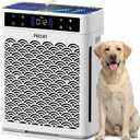 Air Purifiers for Home Large Room up to 3000sq.ft, PRASKY HEPA Air Purifier & with Activated Carbon for Office, Bedroom, Dorm Room, Kitchen