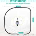 Upgraded WD05X10005 Dishwasher Heating Element Kit Compatible with GE Dishwasher, Replaces WD05X10010 AP4365388 1472685 AH2339976 EA2339976 PS2339976 WD5X10005 Fixes No Heat, Poor Drying