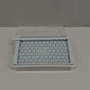 WIBIMEN Mini Ice Cube Trays, 0.55 Tiny Pebble Ice for Iced Coffee & Cocktails, Fast Chill, Easy Twist Release, Stackable with Lid & Storage Bin (2 Pack, Blue)