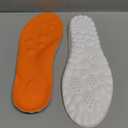 4D Cloud Insoles for Men Women, Memory Foam Boot Insoles, Comfortable and Breathable Massage Cushion Shoe Inserts with Arch Support, Trim to Fit All Shoe Types(1Pair-Orange, Men 7-8/Women 8.5-9.5)
