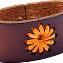 9 x 1.5 "(38mm-40mm) Belt Loop Keeper Leather Loop Keeper Men Belt Buckle Accessories Hand Made Leather (Brown)