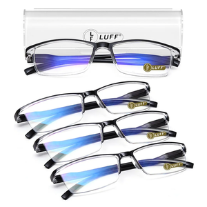 LUFF 4Pcs Anti-Blue-ray Reading Glasses Portable Ultra-Light Readers(