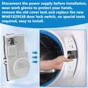 WH01X29528 Clothes Washer Door Lock Replacement for GE Washing Machine AP6985313, PD00060769, PS12749276,EAP12749276,4958749